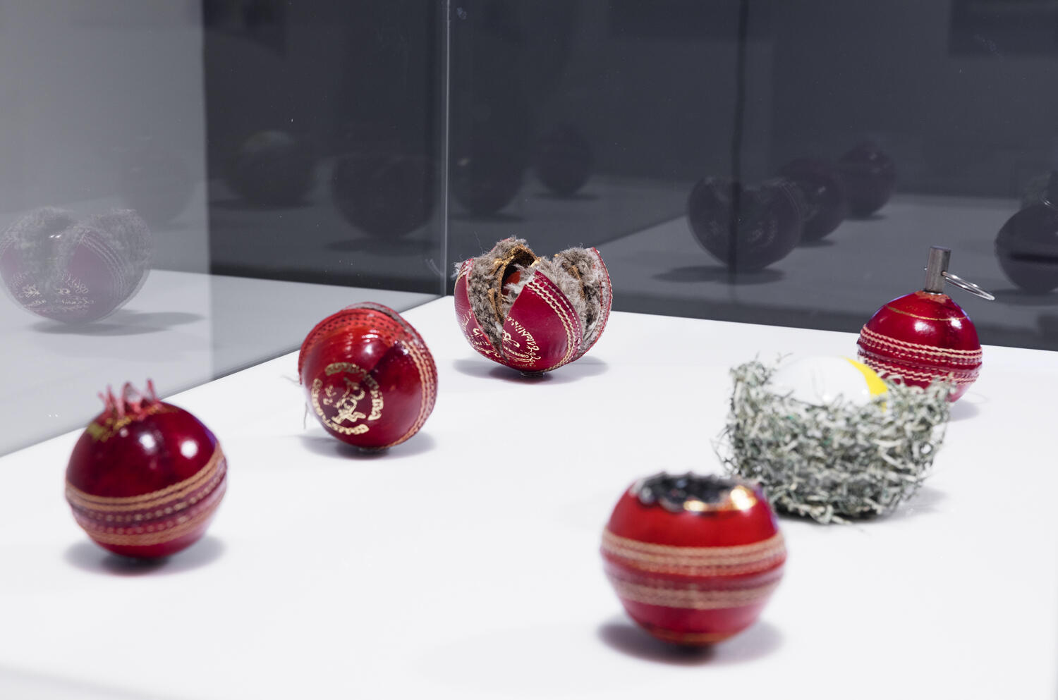 Installation view of Abdullah M.I. Syed, Forbidden Fruit 2007–18.