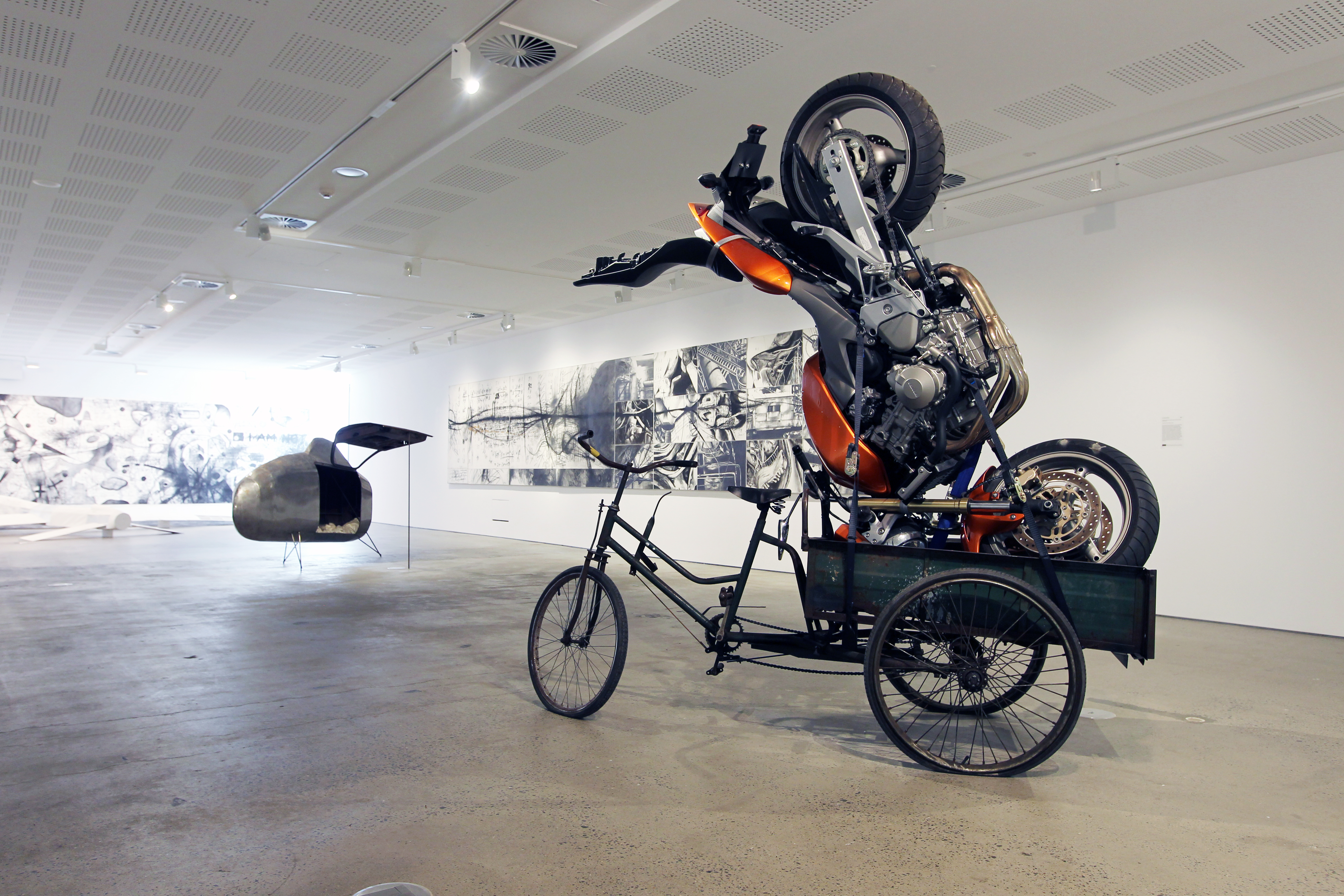 Installation view, 'Refiguring Dystopia: Richard Goodwin 1991-2012'. UNSW Galleries, 2014. Photograph: Britta Campion
