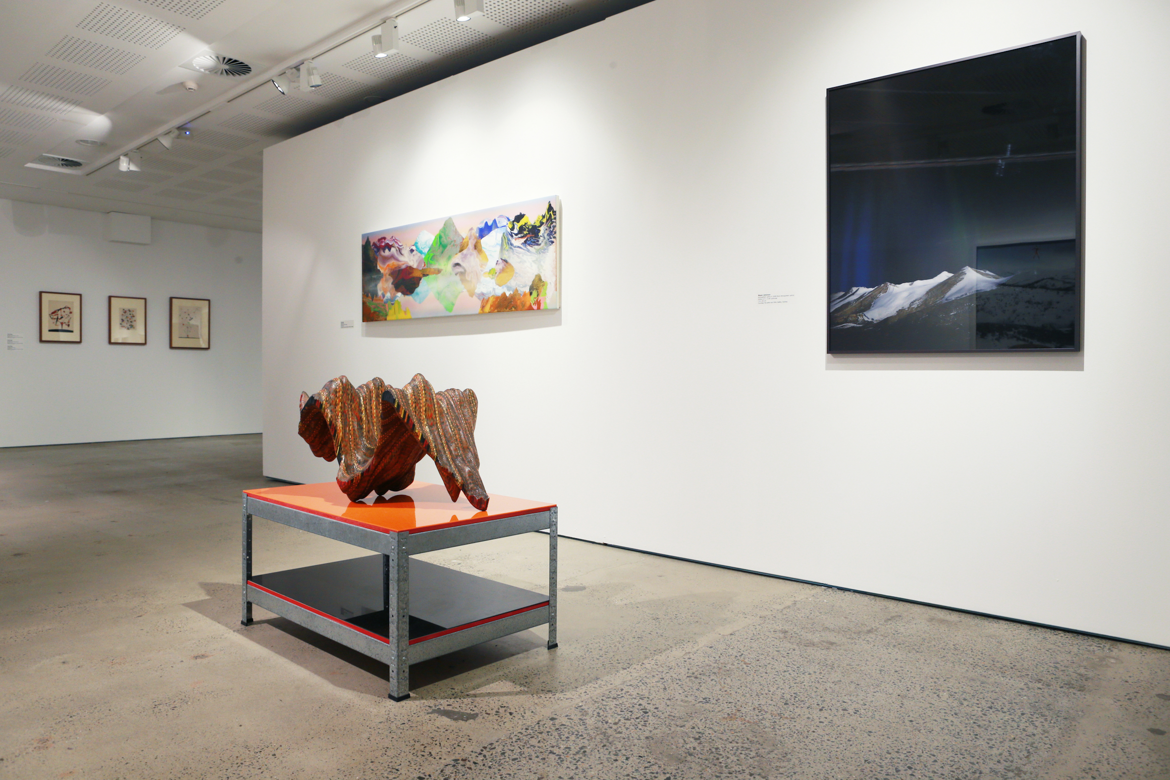 Installation view, 'Conquest of Space: Science Fiction & Contemporary Art', UNSW Galleries, 2014. Photograph: Britta Campion