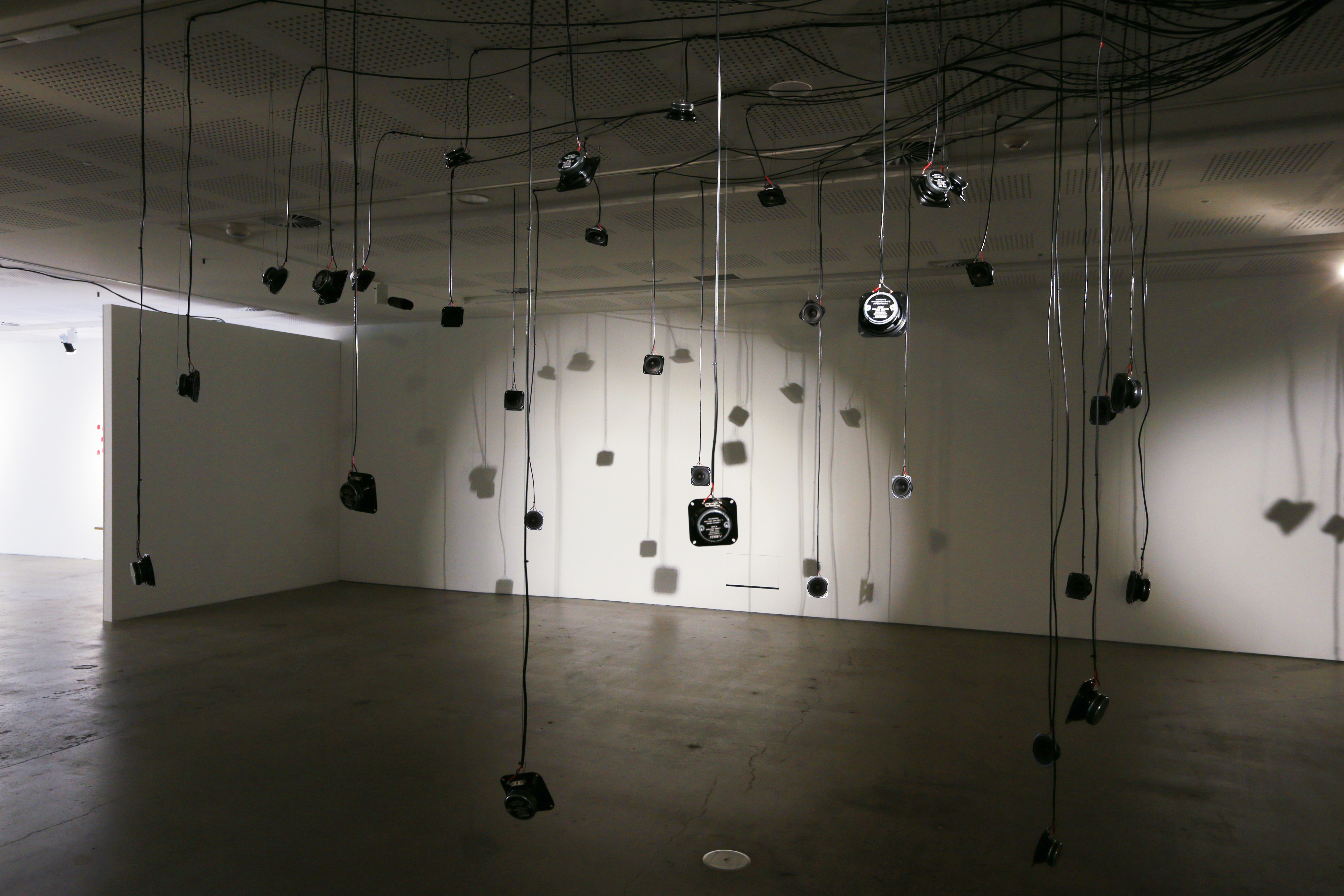 Shona Illingworth, Sonification of EEG of amnesic memory 2014. Installation view, 'Amnesia Labs', UNSW Galleries, 2014. 