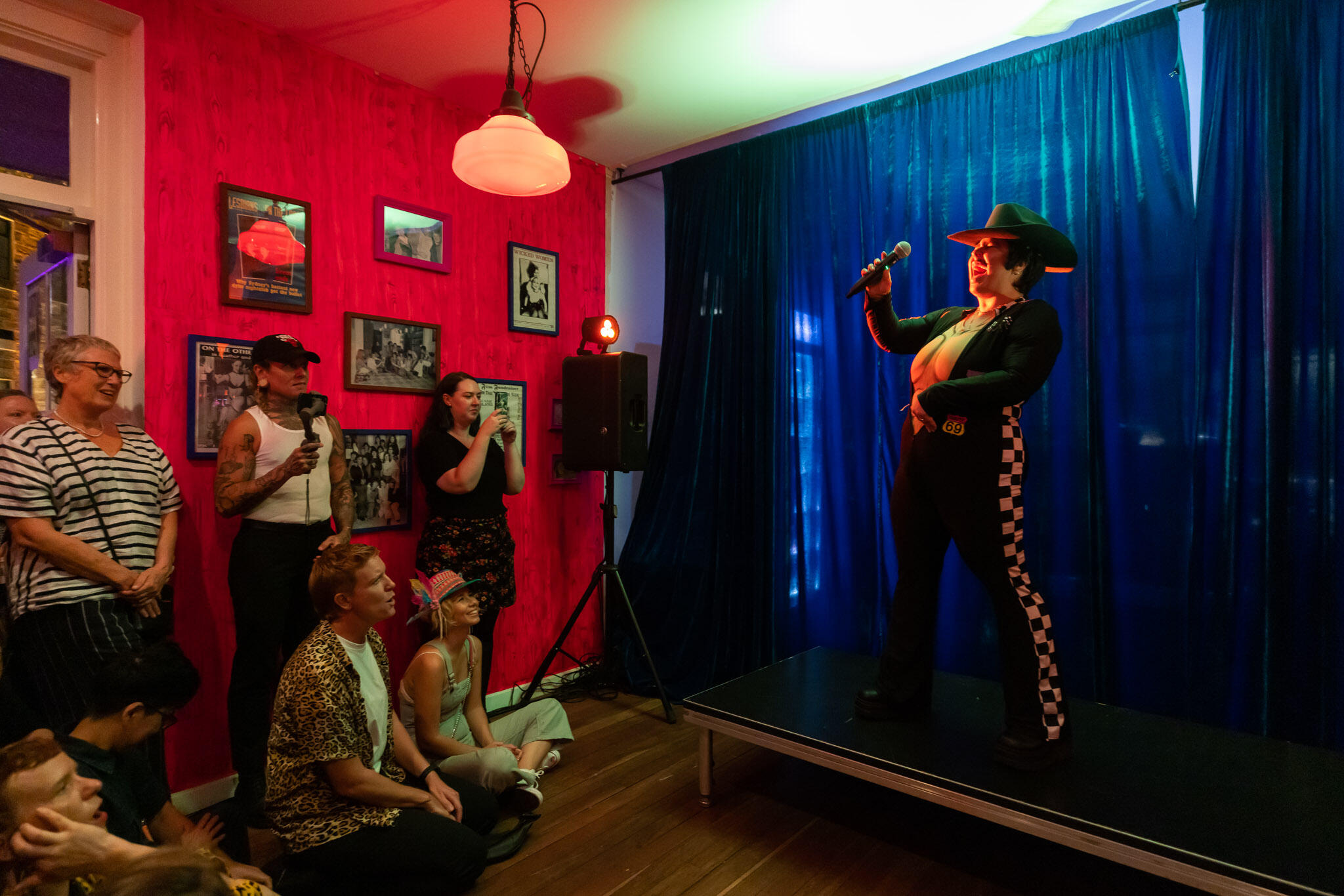 Dyke Decadence: Finissage Party for 'Eulogy for the Dyke Bar' at the National Art School Café, 2023. Photography: Anna Kucera.