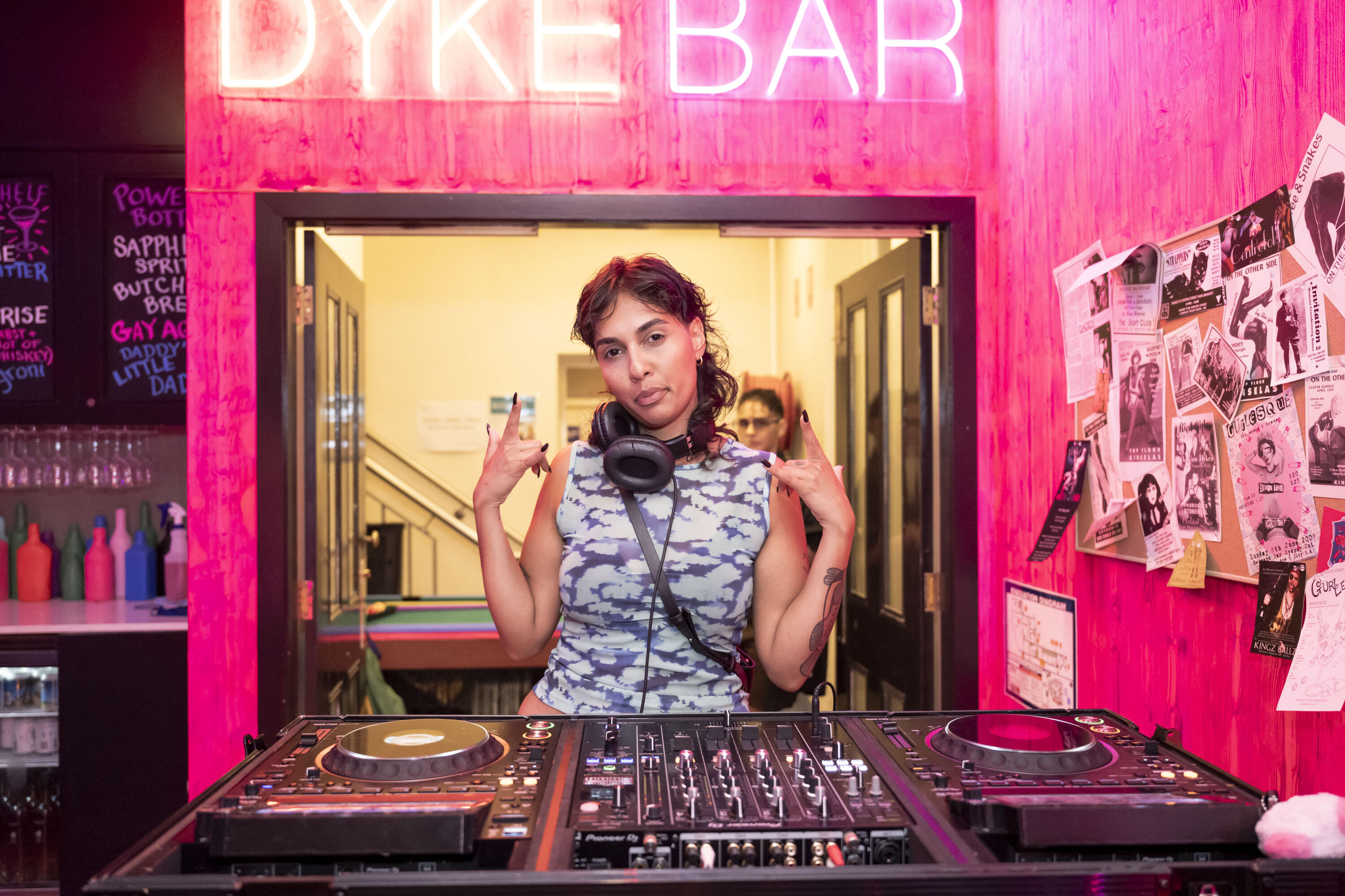 Blaq Takeover for 'Eulogy for the Dyke Bar' at the National Art School Café, 2023. Photography: Cassandra Hannagan