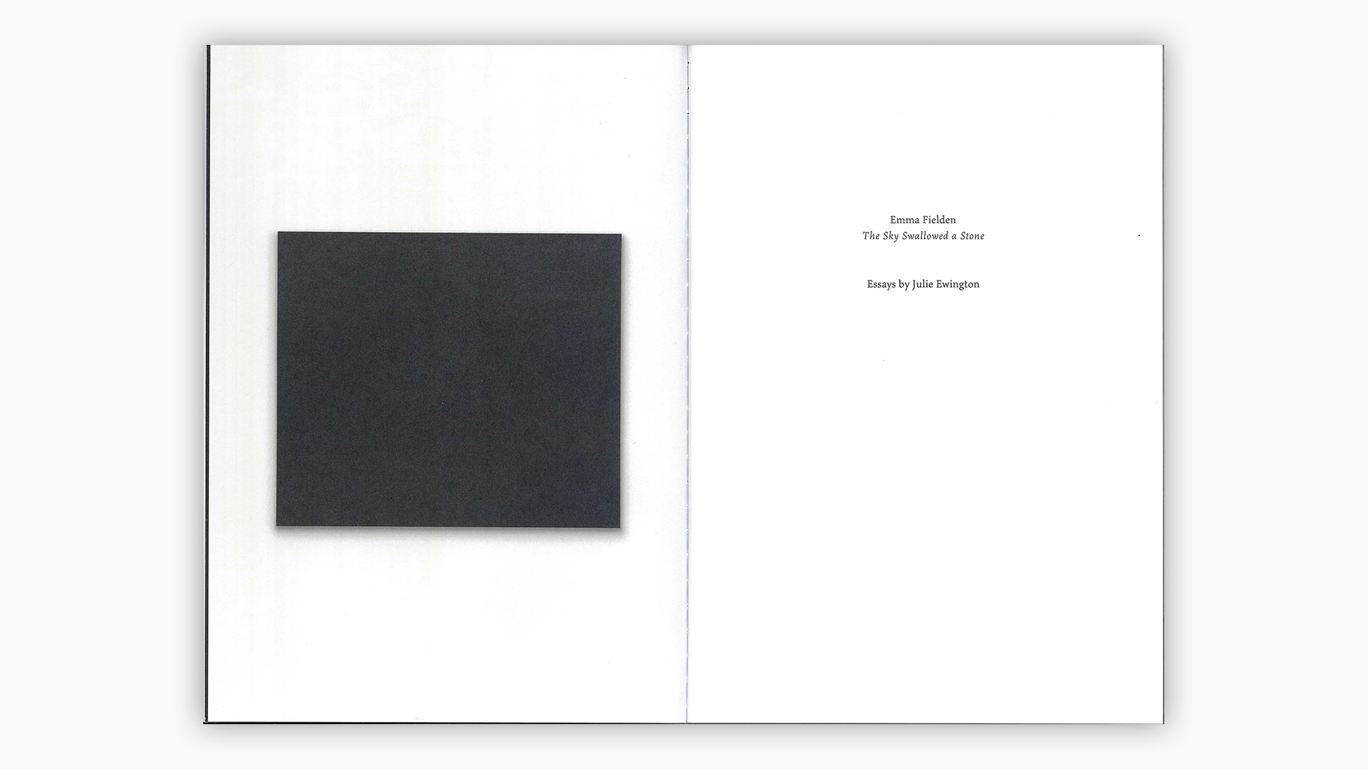 Emma Fielden: The Sky Swallowed a Stone