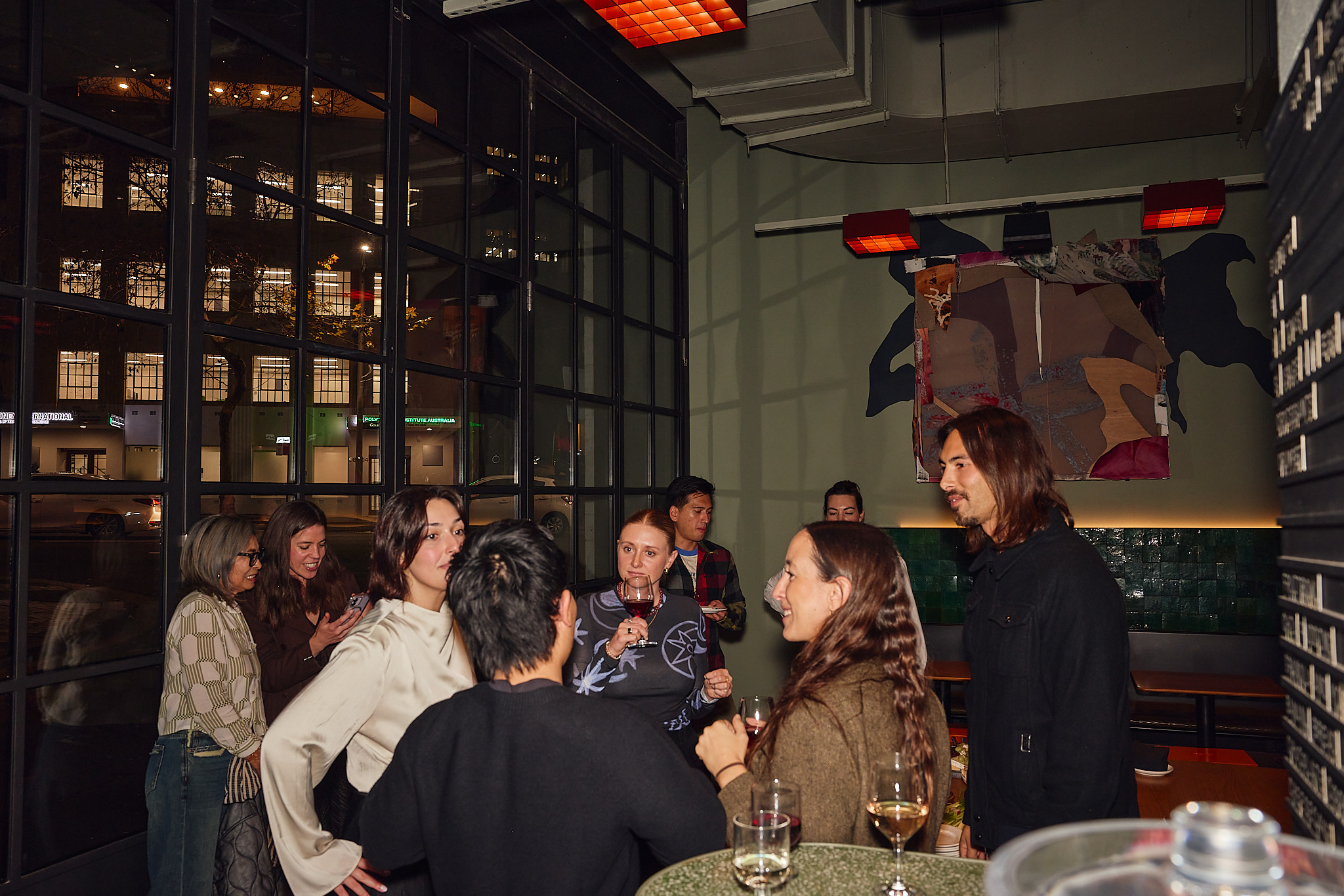 People talking in Ace Hotel