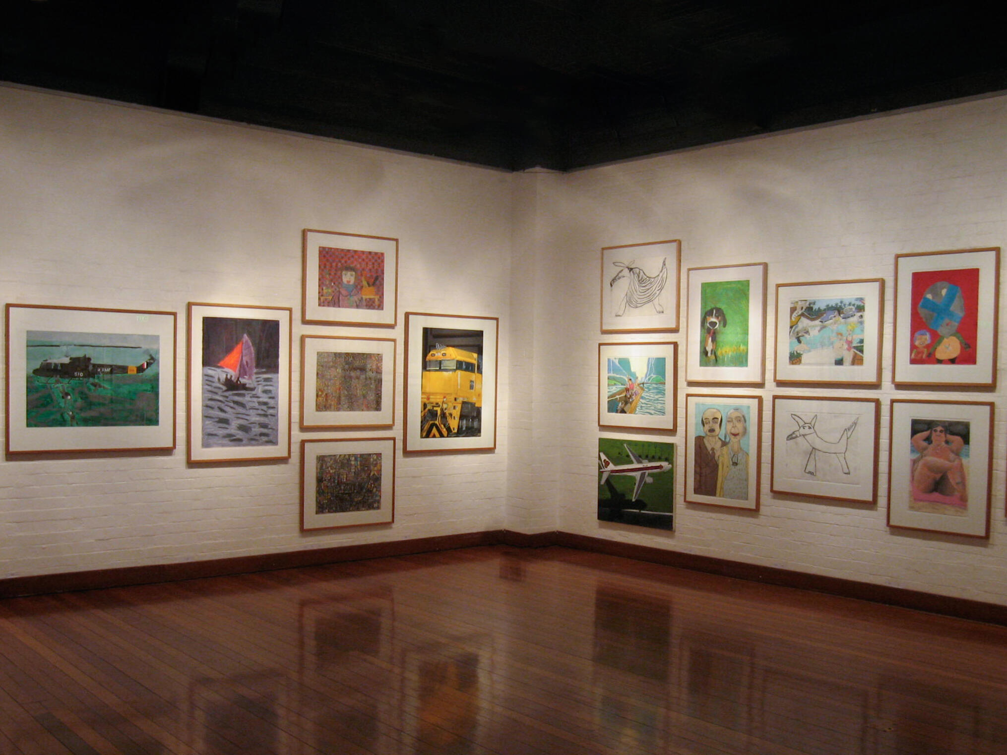 Selection of paintings, drawings, and sculptural works drawn from Arts Project Australia artists with intellectual disabilities.