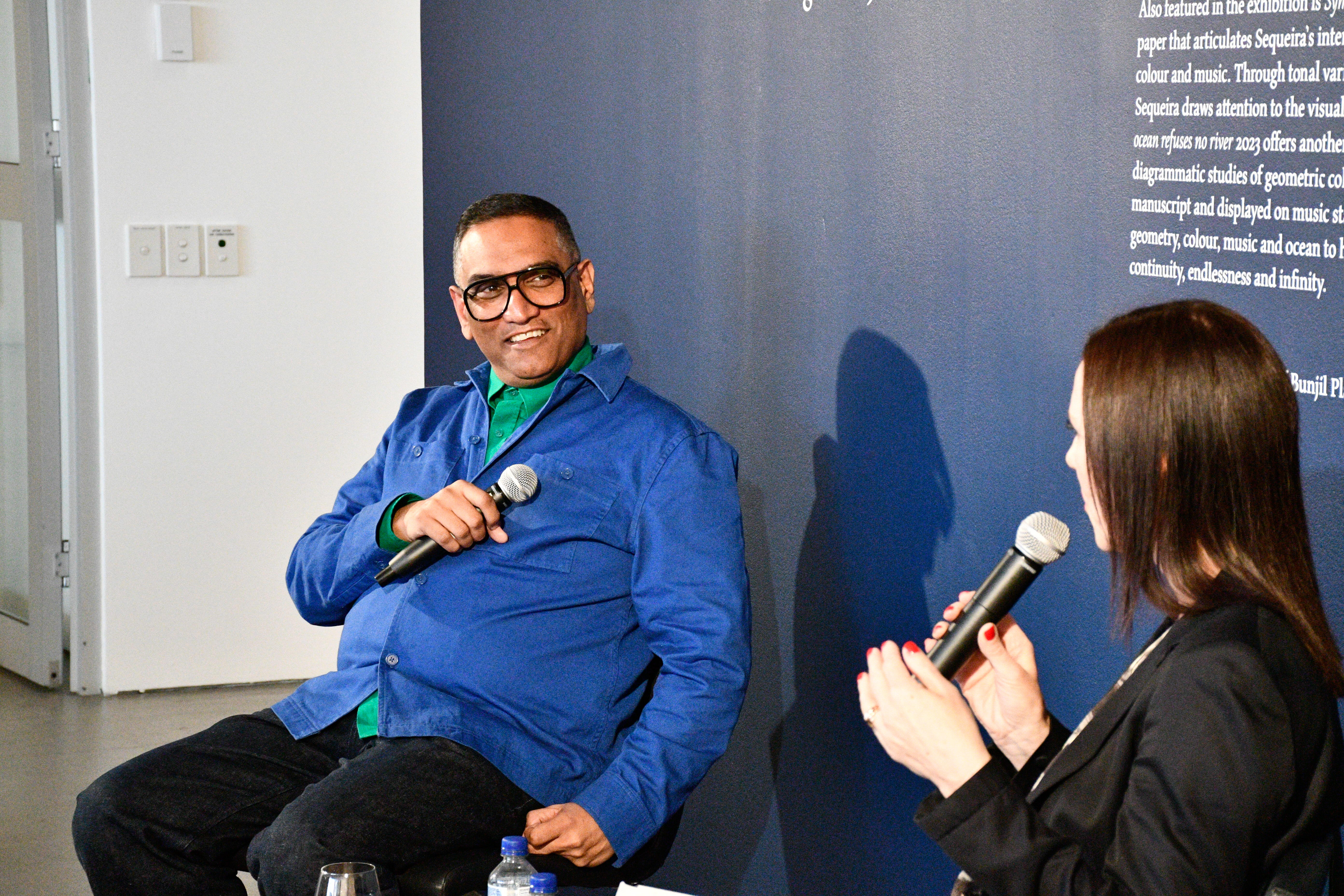 In-Conversation: David Sequeira & Rachel Kent for 'David Sequeira: History & Infinity' at UNSW Galleries, 2023.