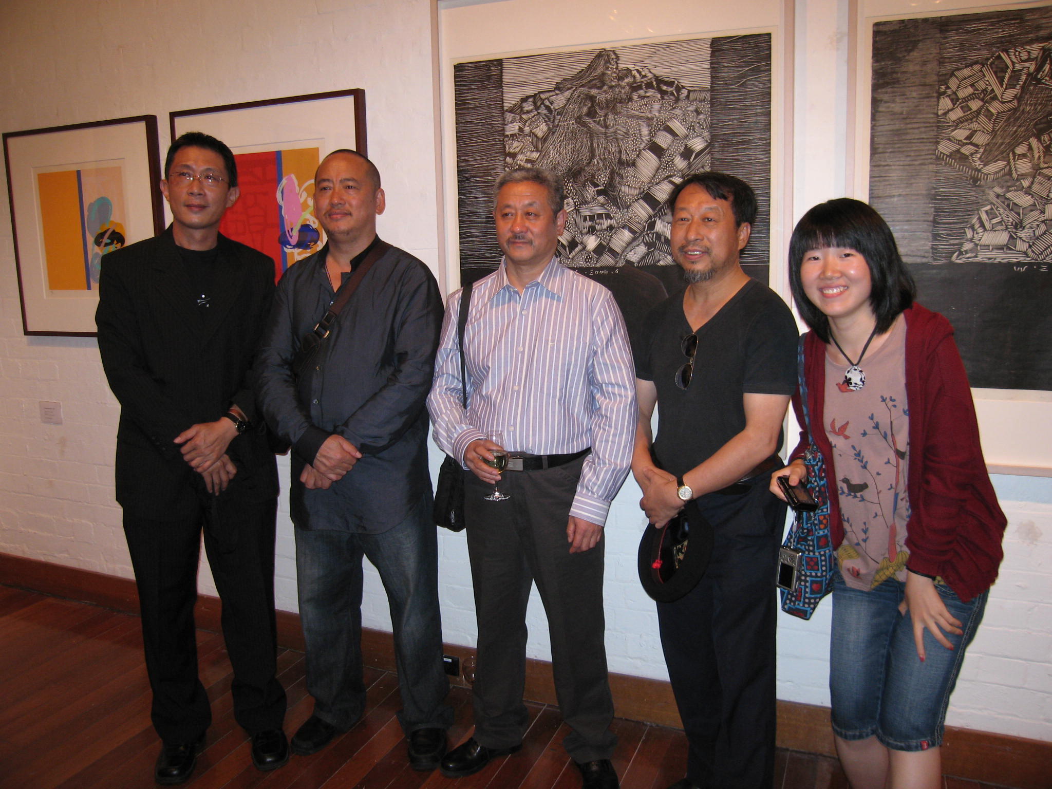 Photograph from the exhibition opening night