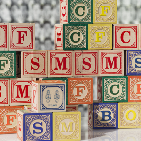 Alphabet blocks