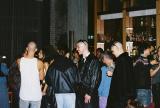crowd in front of bar