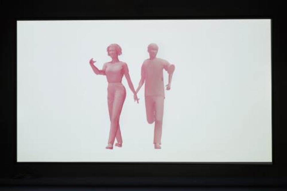Pink bodies on a screen