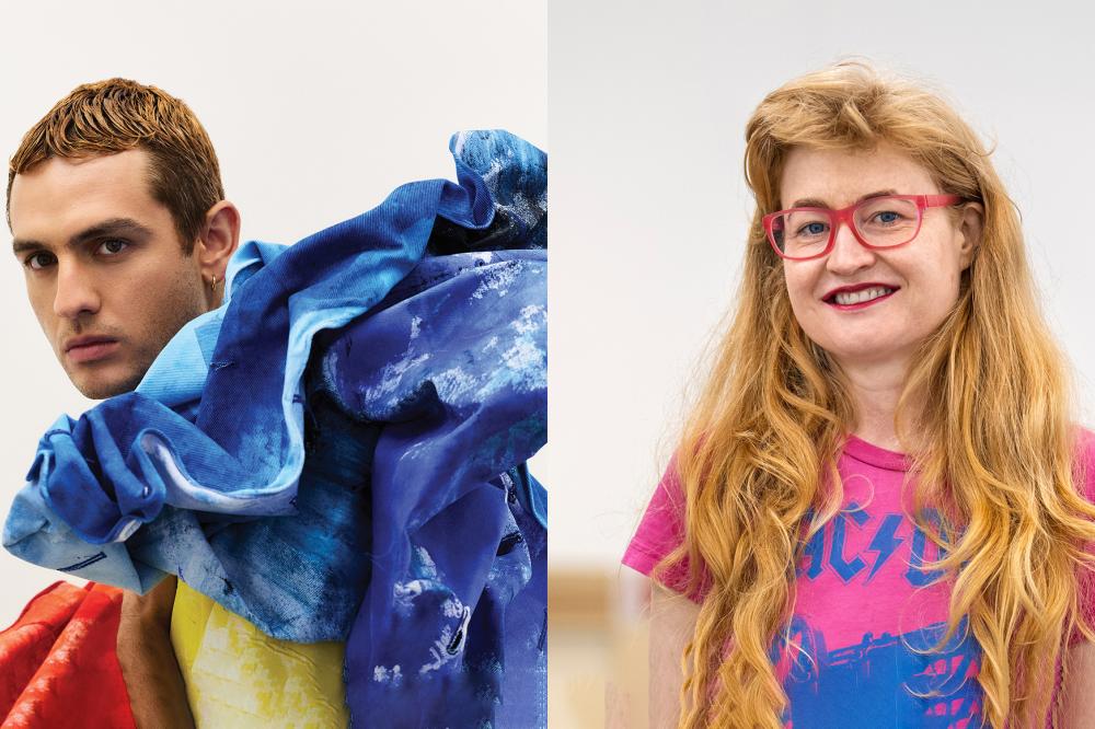 Portrait of artists Jordan Gogos and Nell