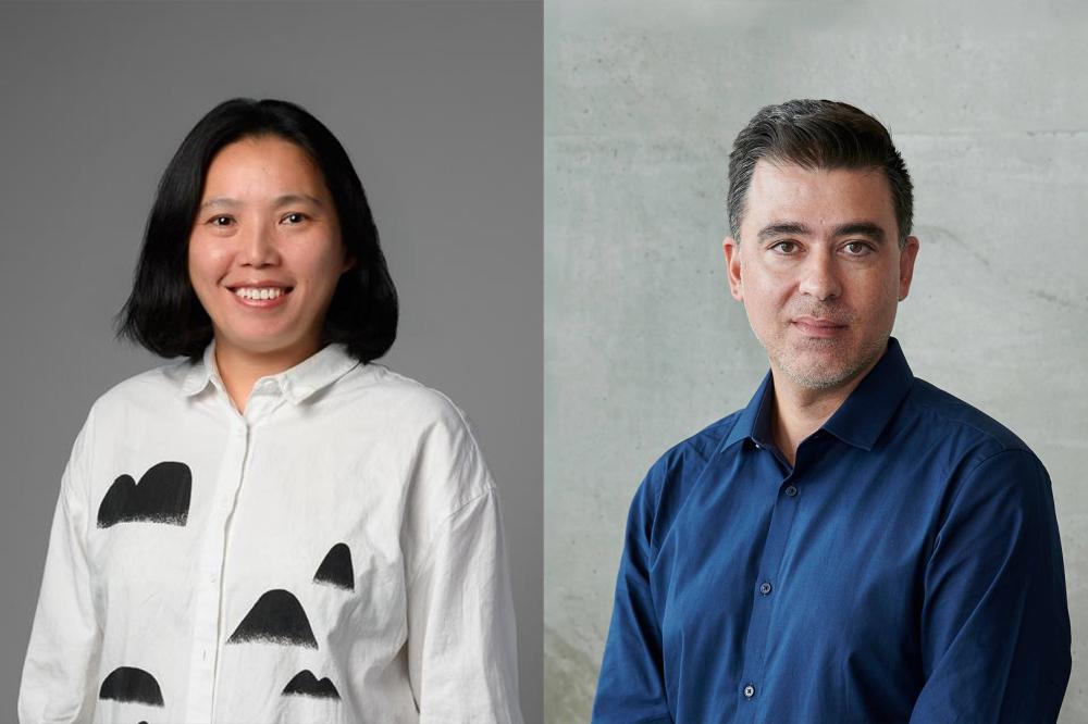 Portraits of curators Lu Pei-Yi and Pedro de Almeida